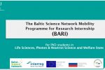 Thumbnail for the post titled: Baltic Science Network Mobility Programme for Research Internships (BARI).